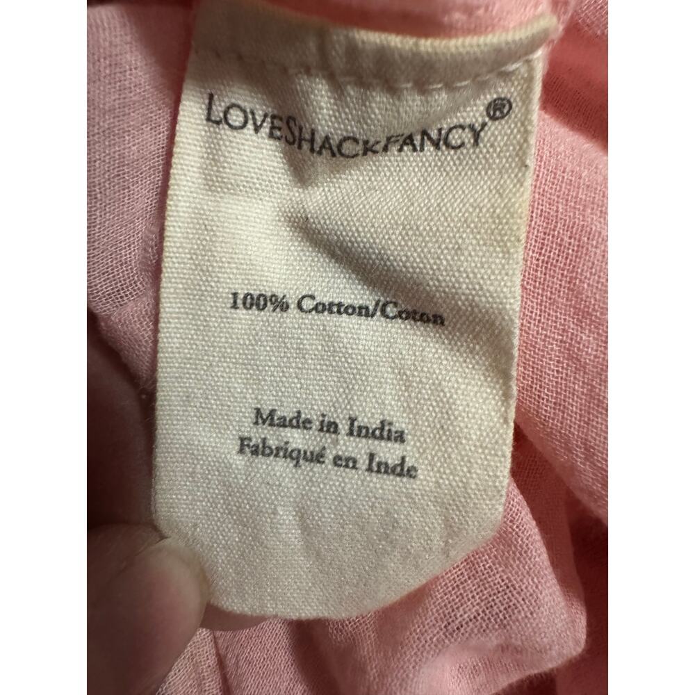 LoveShackFancy Dress India Pink Garden Size Small Cottagecore Coquette Regency - Picture 7 of 8